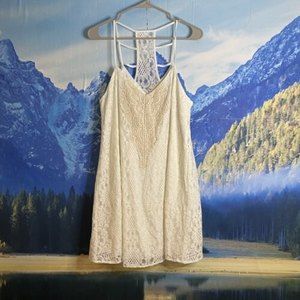 Speechless White Lace A-line Sleeveless Dress Size XL